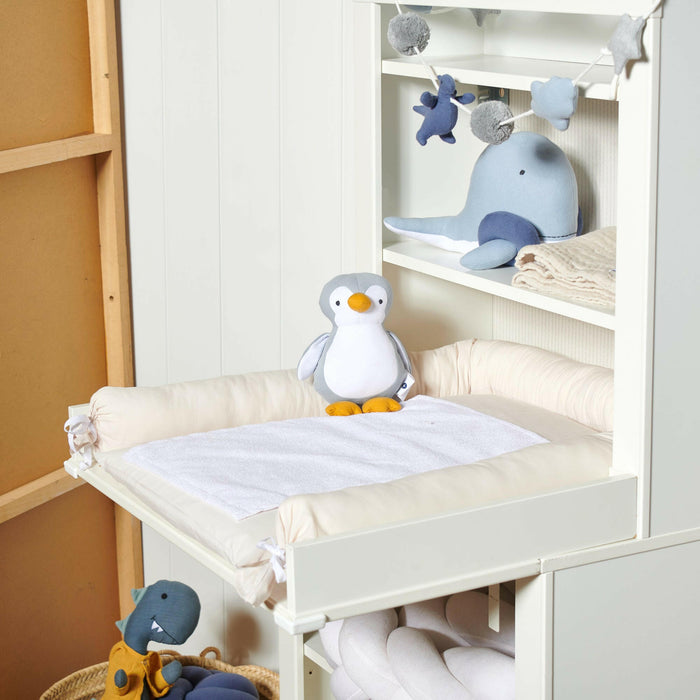 Spieluhr Baby Pinguin Grau