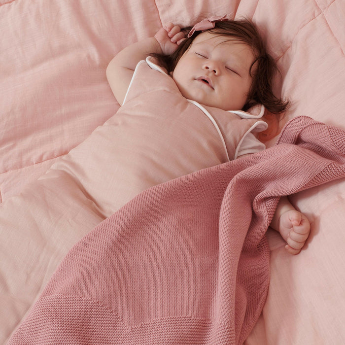 Baby Schlafsack Altrosa