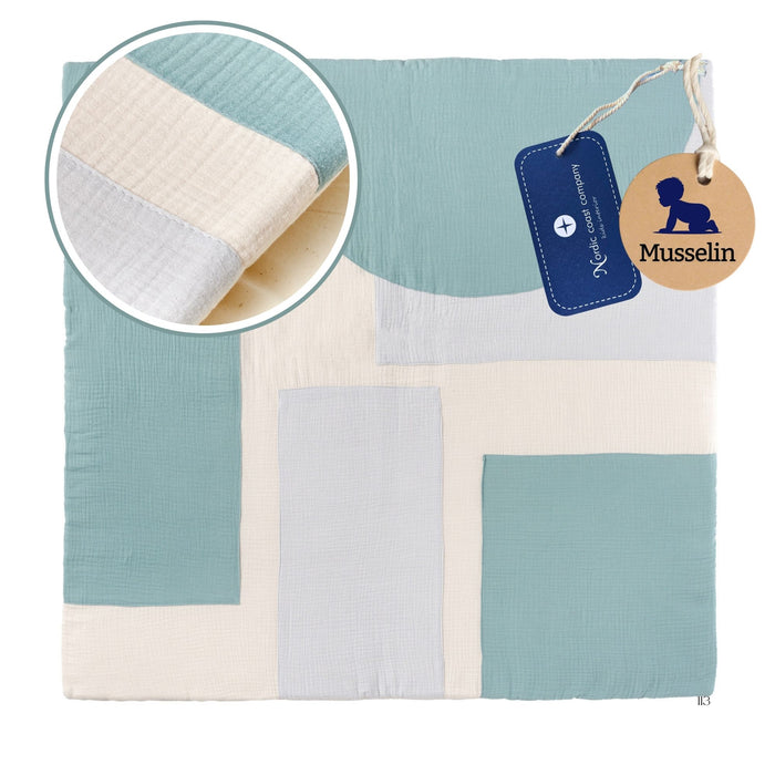Krabbeldecke Musselin Mint