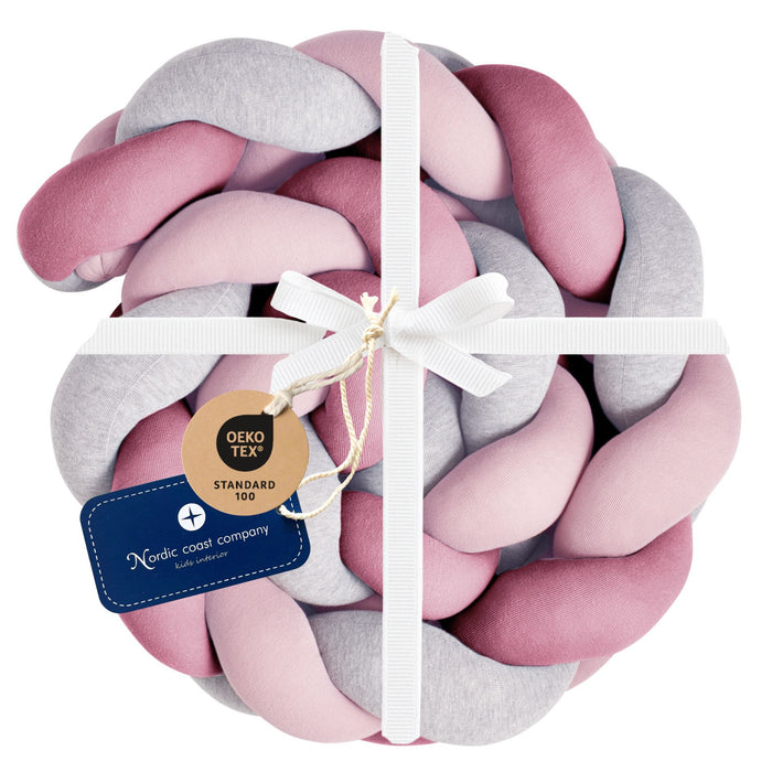 Bettschlange geflochten Jersey Trio Beere