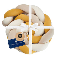 Tresse de lit en coton tricoté Trio Curry - Bild 1