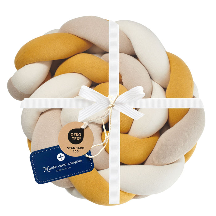 Braided bed bumper trio curry