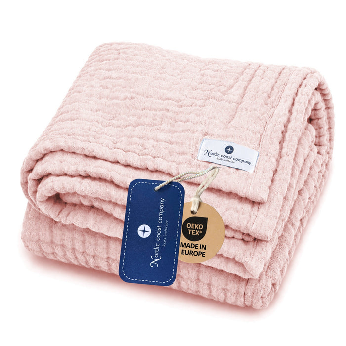 Muslin blanket pink