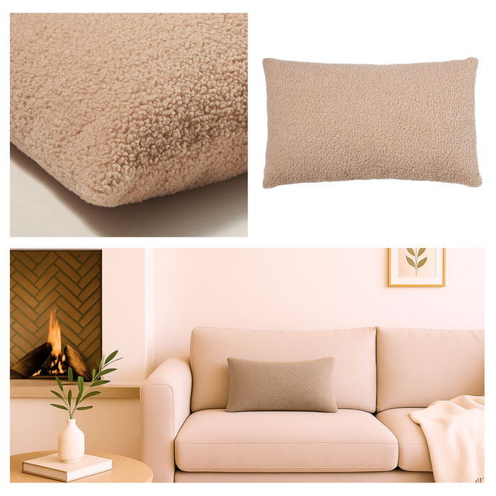 Teddykissen inkl. Inlet Beige 30x50cm