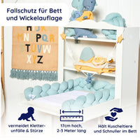 Bettschlange geflochten Jersey Trio Mint - Bild 8