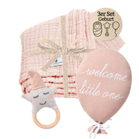 Baby Geschenk 3er Set Geburt rosa - Bild 1