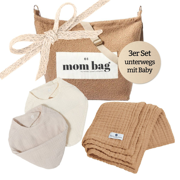 Geschenkset - Unterwegs mit Baby Beige | Nordic Coast Company