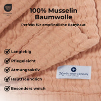 Musselin Decke Karamell - Bild 6