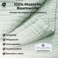 Musselin Decke Mint - Bild 5