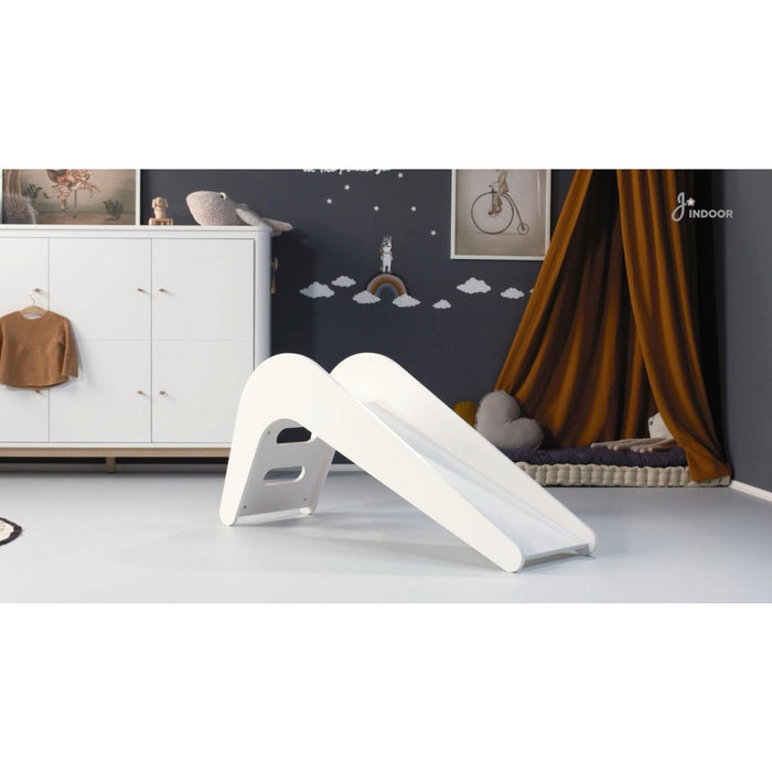 Jupiduu Indoor-Rutsche aus Holz – Die Design-Kinderrutsche für kleine Entdecker Weiß