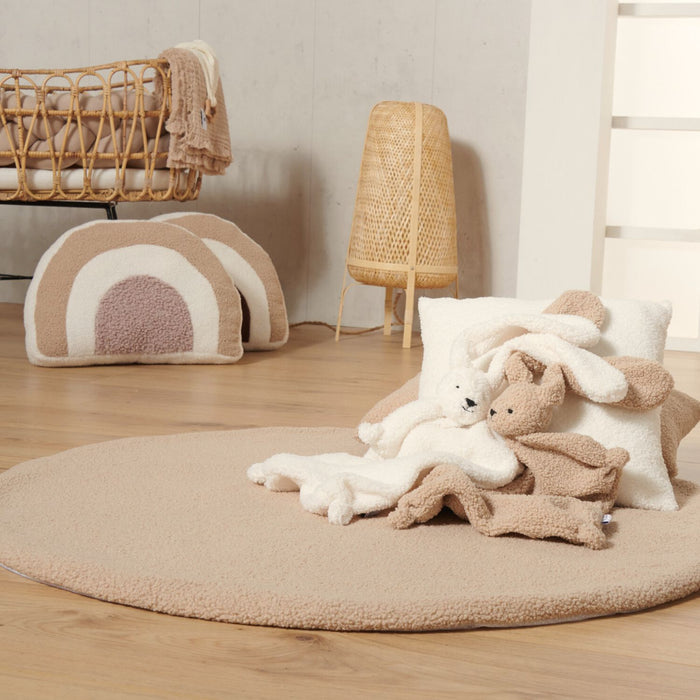 Teddy Stoff Krabbeldecke - Kinderteppich Beige
