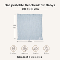 Musselin Decke Blau - Bild 7