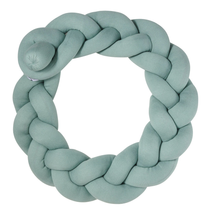 Bettschlange geflochten Mint Strick