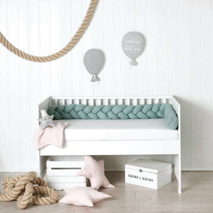 Bettschlange geflochten Mint Strick