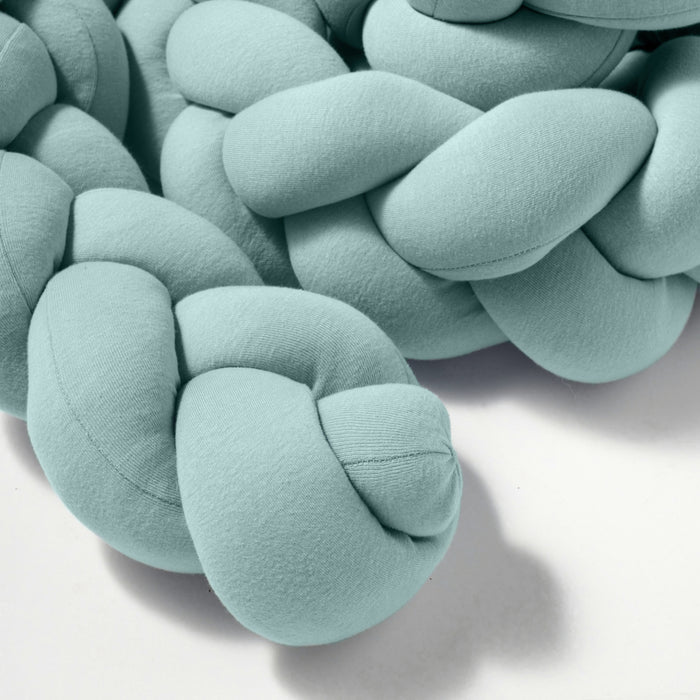 Bettschlange geflochten Mint Jersey