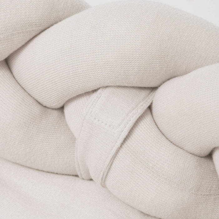 Tour de lit bébé coton tressé ivoire