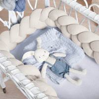 Braided bed bumper grey jersey - Bild 2