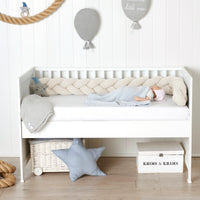 Braided bed bumper grey jersey - Bild 4