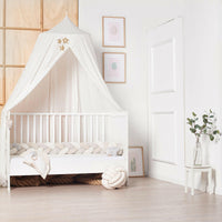 Tresse de lit en coton tricoté trio beige sable naturel - Bild 4