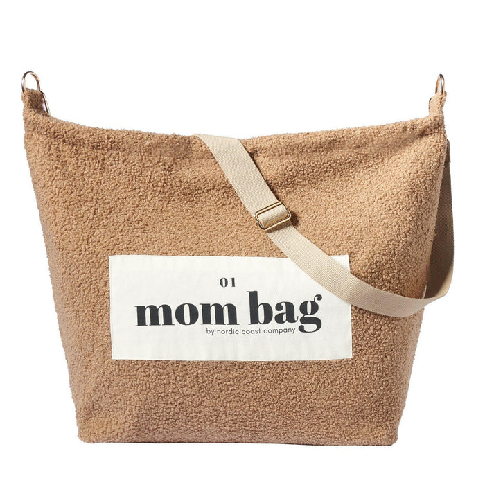 Mom Bag Teddy Bouclé Beige — Nordic Coast Company