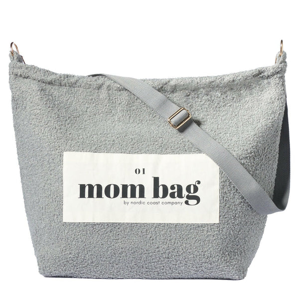 Mom Bag Teddy Bouclé Grau | Nordic Coast Company