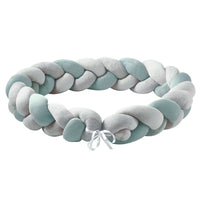 Bettschlange geflochten Jersey Trio Grau - Bild 6