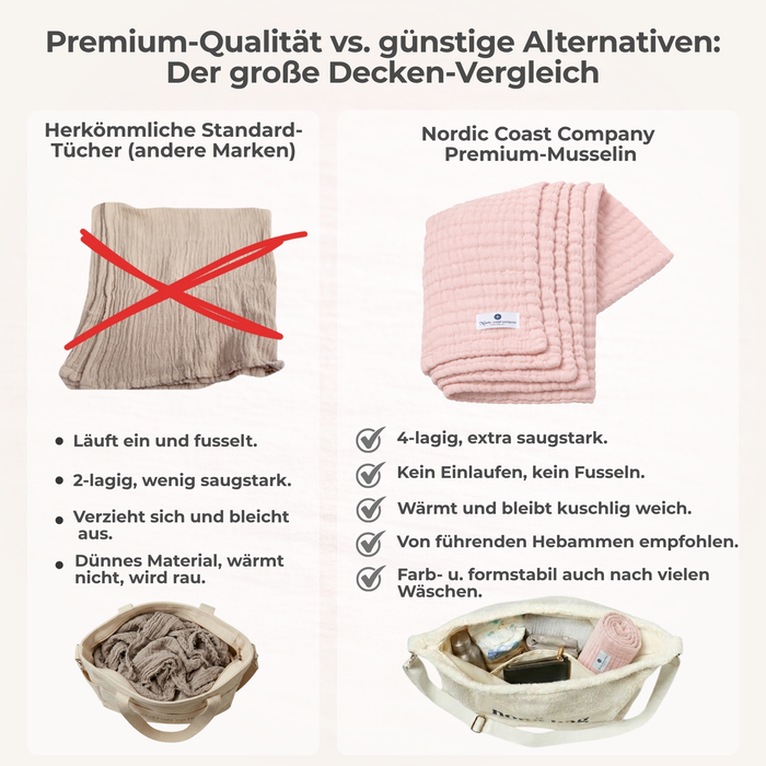 Muslin blanket pink