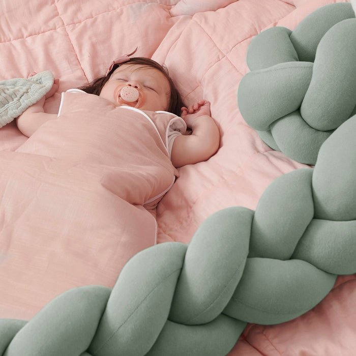 geflochtene Nestchenschlange Mint Baby Kinderzimmer