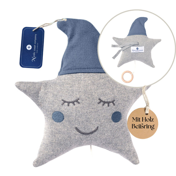 Spieluhr Baby Blau | 100% Baumwolle | Nordic Coast Company