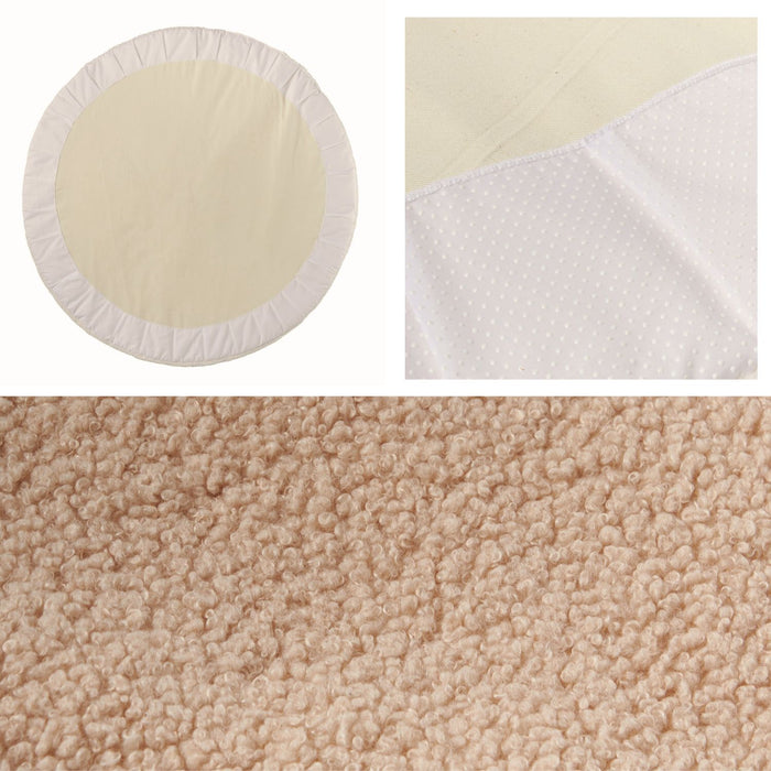 Teddy Stoff Krabbeldecke - Kinderteppich Beige