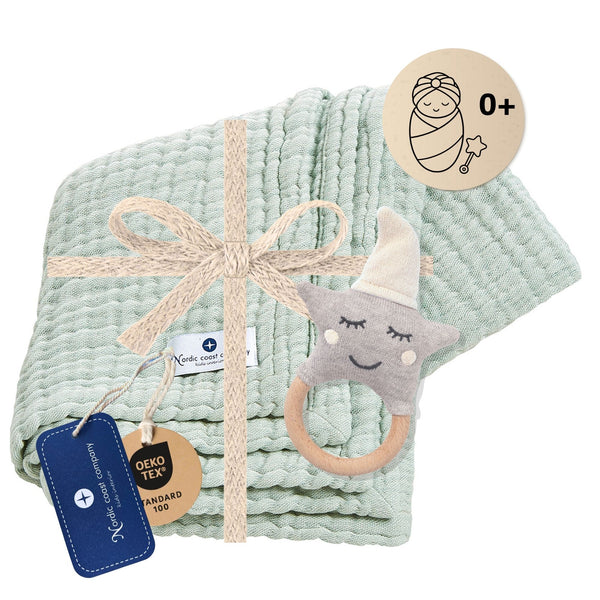 Baby Geschenkset mint