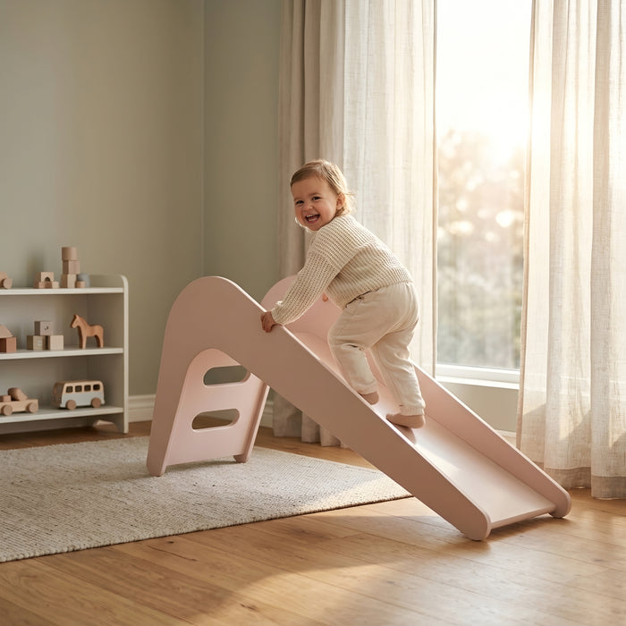 Jupiduu Indoor Holzrutsche Rosa