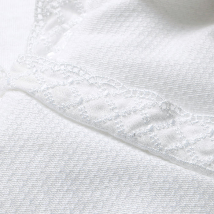 Baby sleeping bag white lace