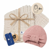 Baby Geschenkset Geburt Mädchen Rosa Natur - Bild 1