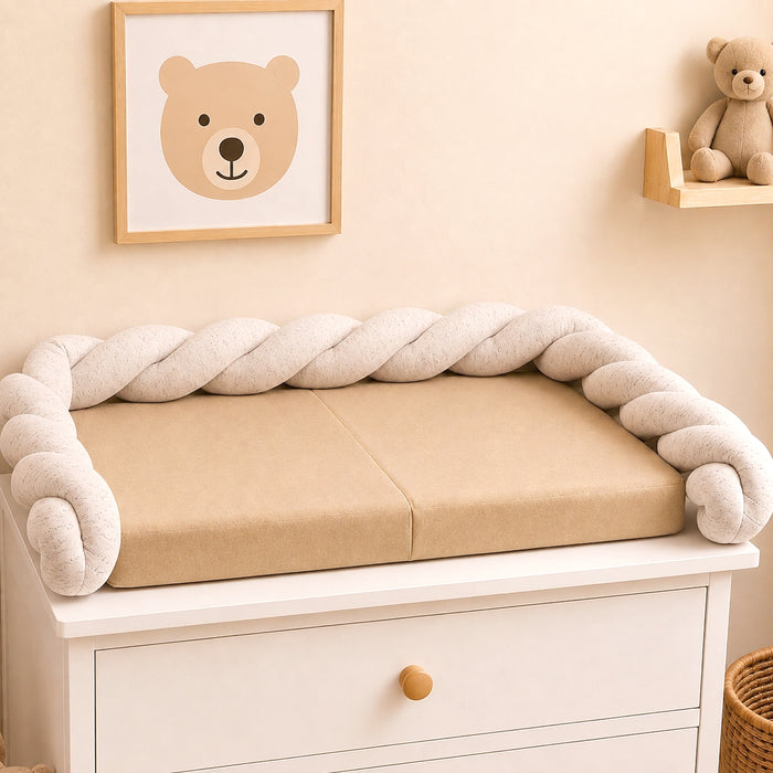 Bettschlange Twister geflochten 180 cm Natur