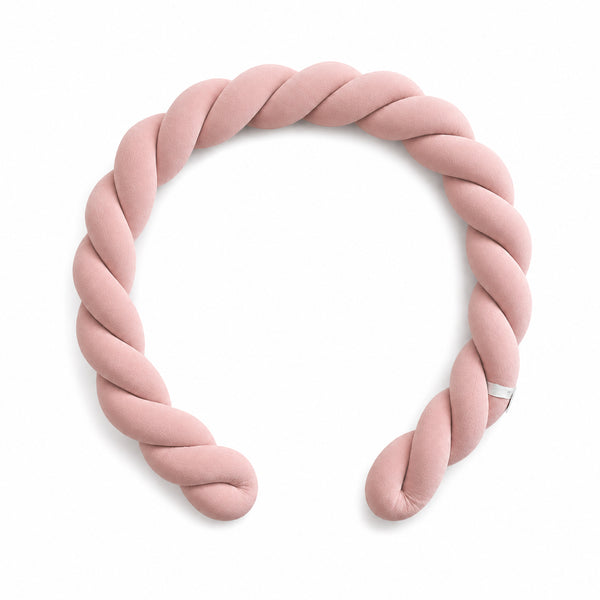 Bettschlange Twister geflochten 180 cm Rosa