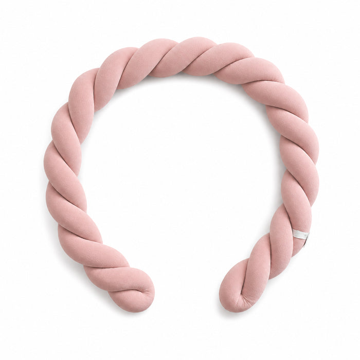 Bettschlange Twister geflochten 180 cm Rosa