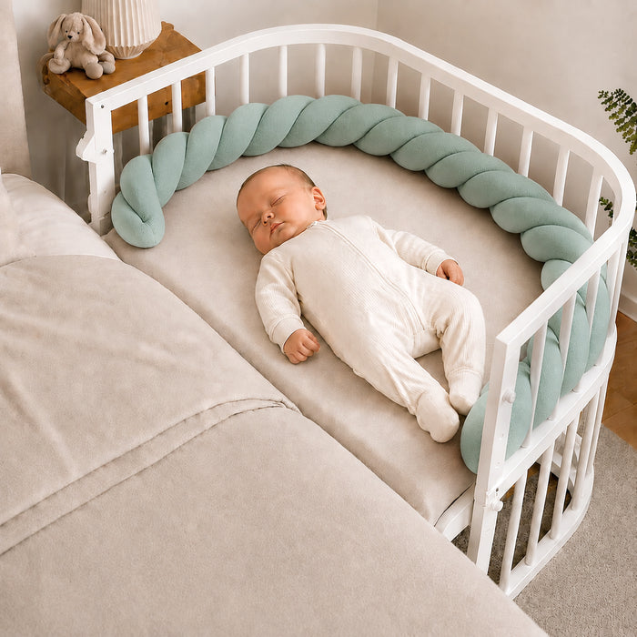 Bettschlange Twister geflochten 180 cm Mint