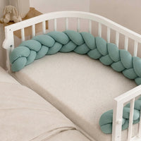 Braided bed bumper beige knit - Bild 3