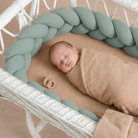Braided bed bumper beige knit - Bild 6