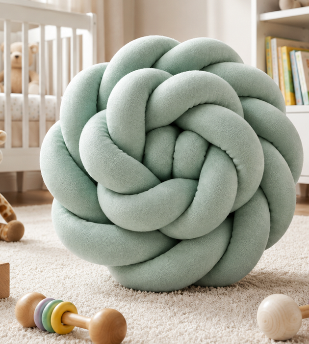 Bettschlange Twister geflochten 180 cm Mint