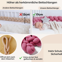 Bettschlange geflochten Beere Jersey - Bild 7