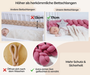 Bettschlange geflochten beere lila rosa im Vergleich