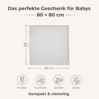 Musselin Decke Grau - Bild 10