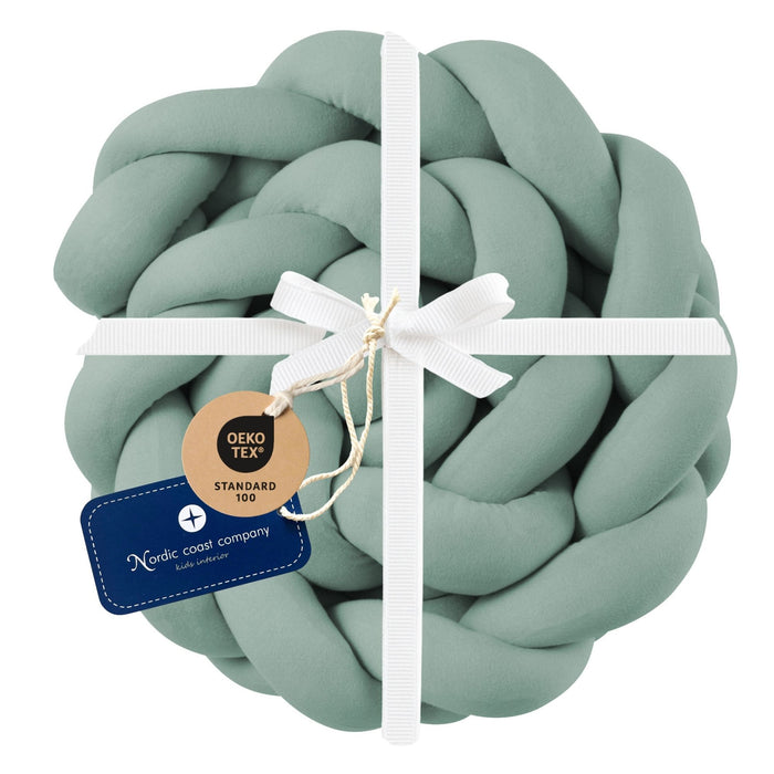 Bettschlange geflochten Mint Strick