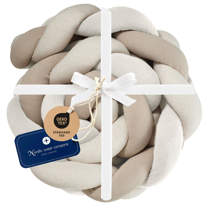 Bettschlange geflochten Trio Beige Sand Natur XL 300 cm/ 3m