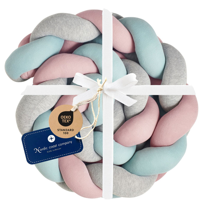 Bettschlange geflochten Jersey Trio Mint