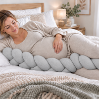Braided bed bumper grey knit - Bild 3