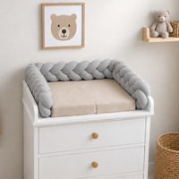 Braided bed bumper grey knit - Bild 6