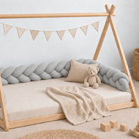 Braided bed bumper grey knit - Bild 7